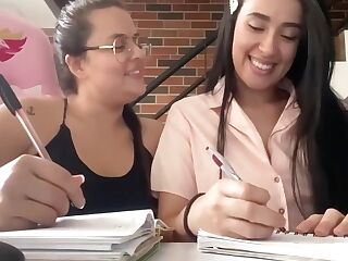 Zoemelissa Stepsisters Are Studying And They Get Horny
